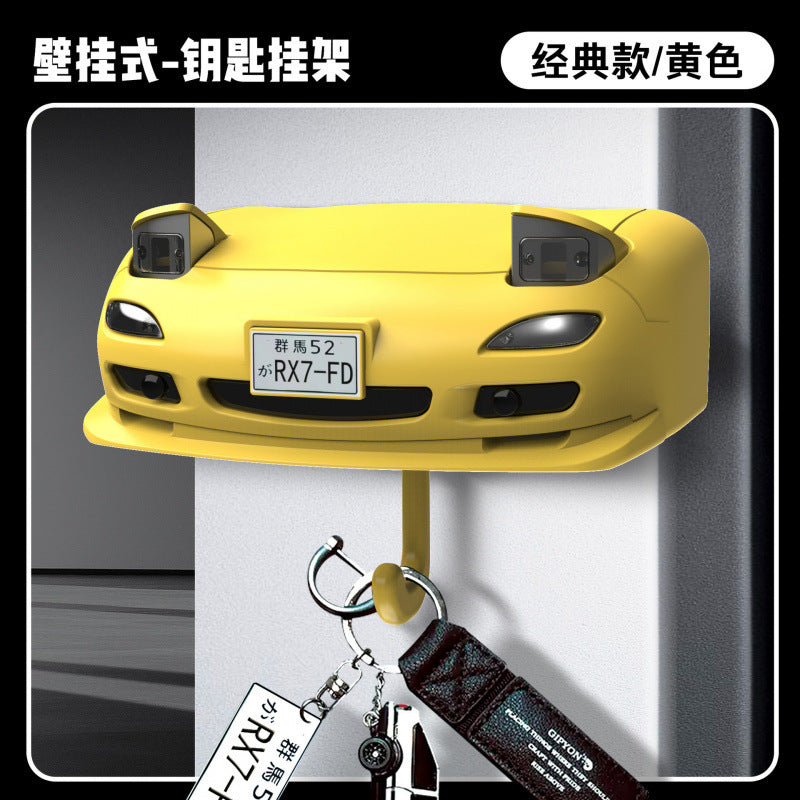 Car Headlight Key Holder – Novelty Wall-Mounted Key Organizer for Car Lovers