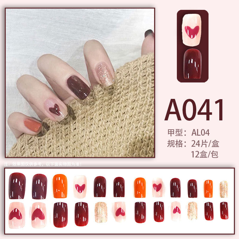 LuxeArt™ Press-On Nail Kit – Colorful Almond & Ballerina Shape False Nails for Women
