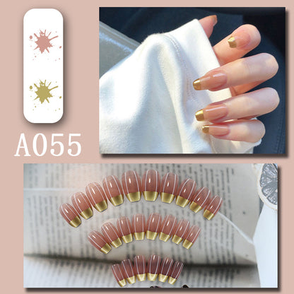 LuxeArt™ Press-On Nail Kit – Colorful Almond & Ballerina Shape False Nails for Women