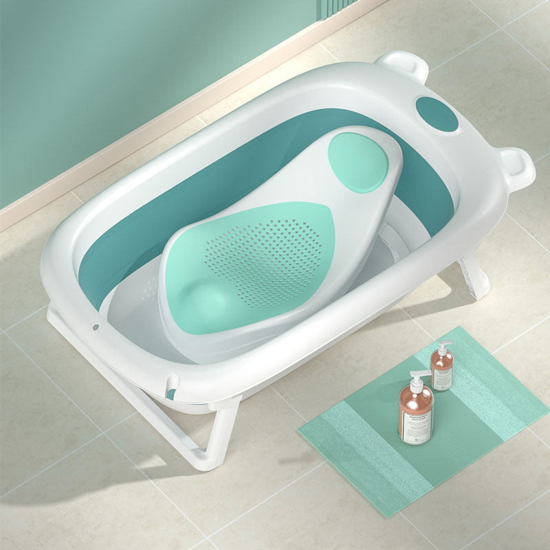 CloudSnuggle™ Foldable Baby Bath Support Seat | Ergonomic Non-Slip Infant Shower Chair for Home & Travel