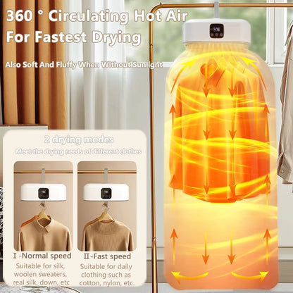 Smart-Dry Pro | Advanced Folding Clothes Dryer with Remote Control