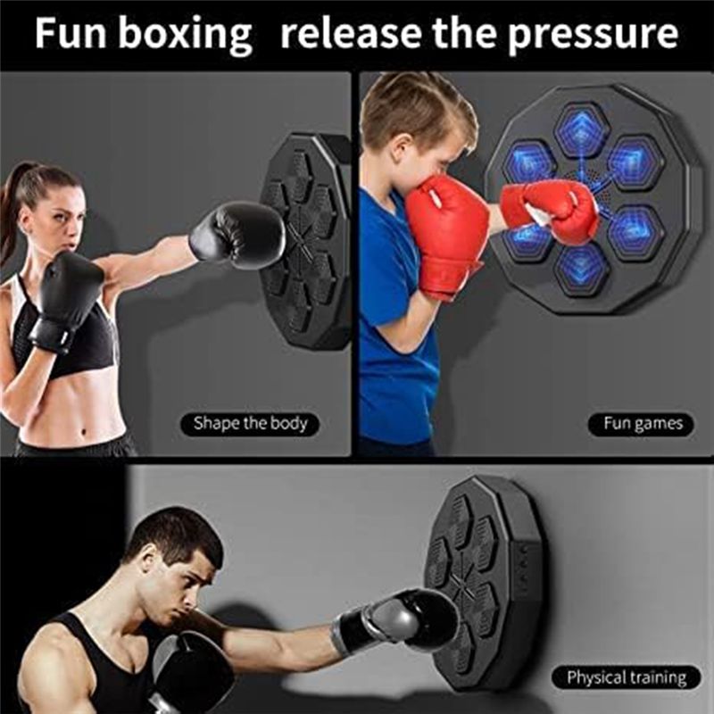 Smart Bluetooth Music Boxing Machine | Wall-Mounted Home Boxing Trainer