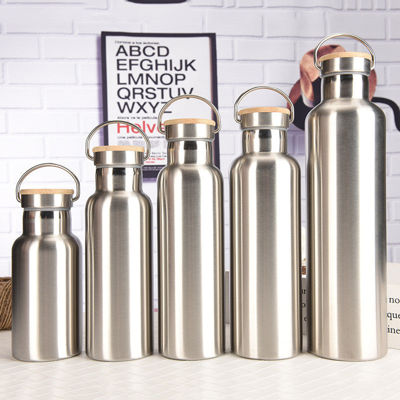 304 Stainless Steel Water Bottle | Multi-Size & Lid Options