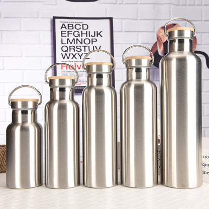 304 Stainless Steel Water Bottle | Multi-Size & Lid Options