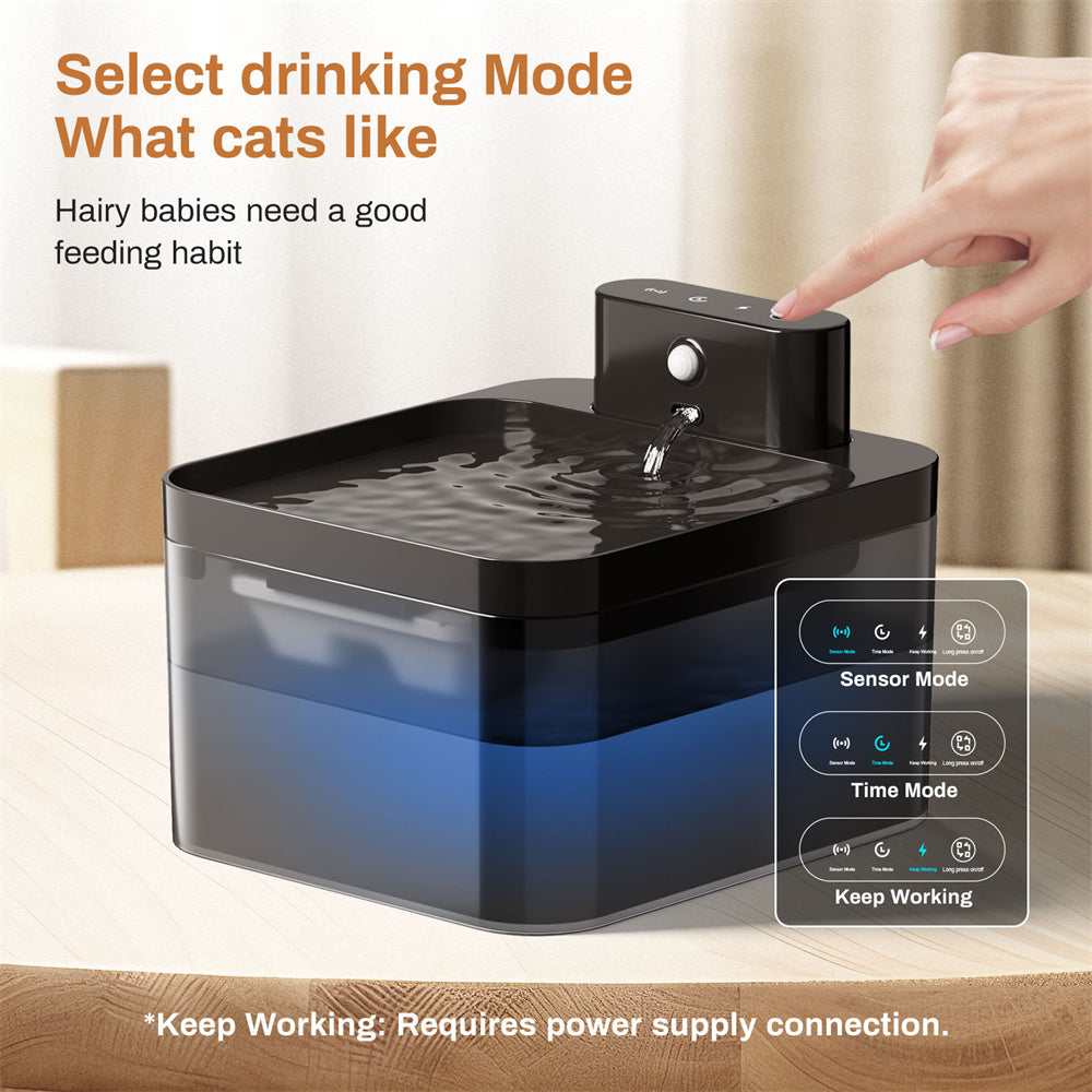 🐾 Automatic Cat & Dog Water Fountain (2.2L) | Silent & Battery Powered! 💧