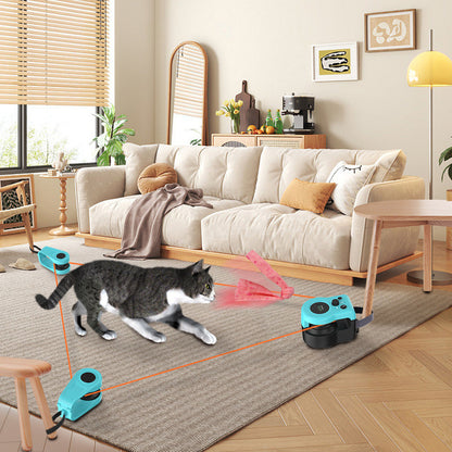 Smart Rechargeable Hanging Cat Toy – 3 Modes & DIY Customization