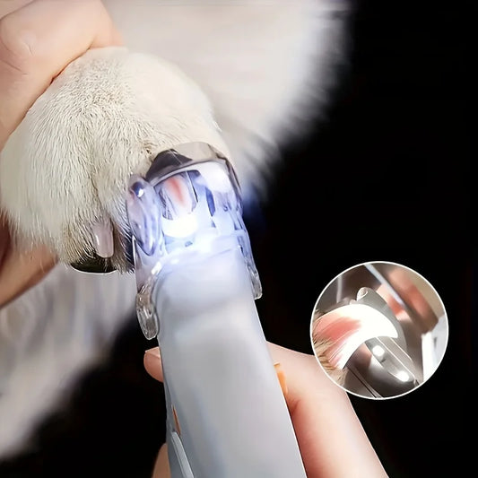 Precision LED Pet Nail Clippers – Professional Grade Stainless Steel 💎