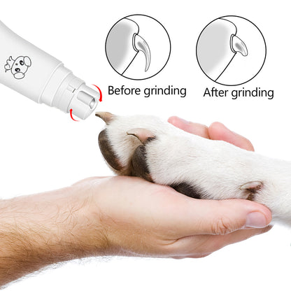🐾 Painless Pet Nail Grinder – Quiet & Portable Electric Trimmer ⚡