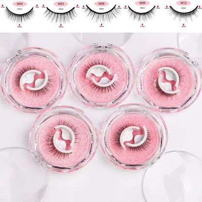 Self-Adhesive False Eyelashes – Glue-Free Reusable Full Strip Lashes (1 Pair)