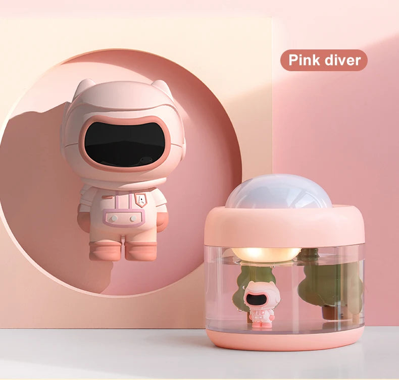 500ML Portable Air Humidifier & Star Projector | Silent & Rechargeable