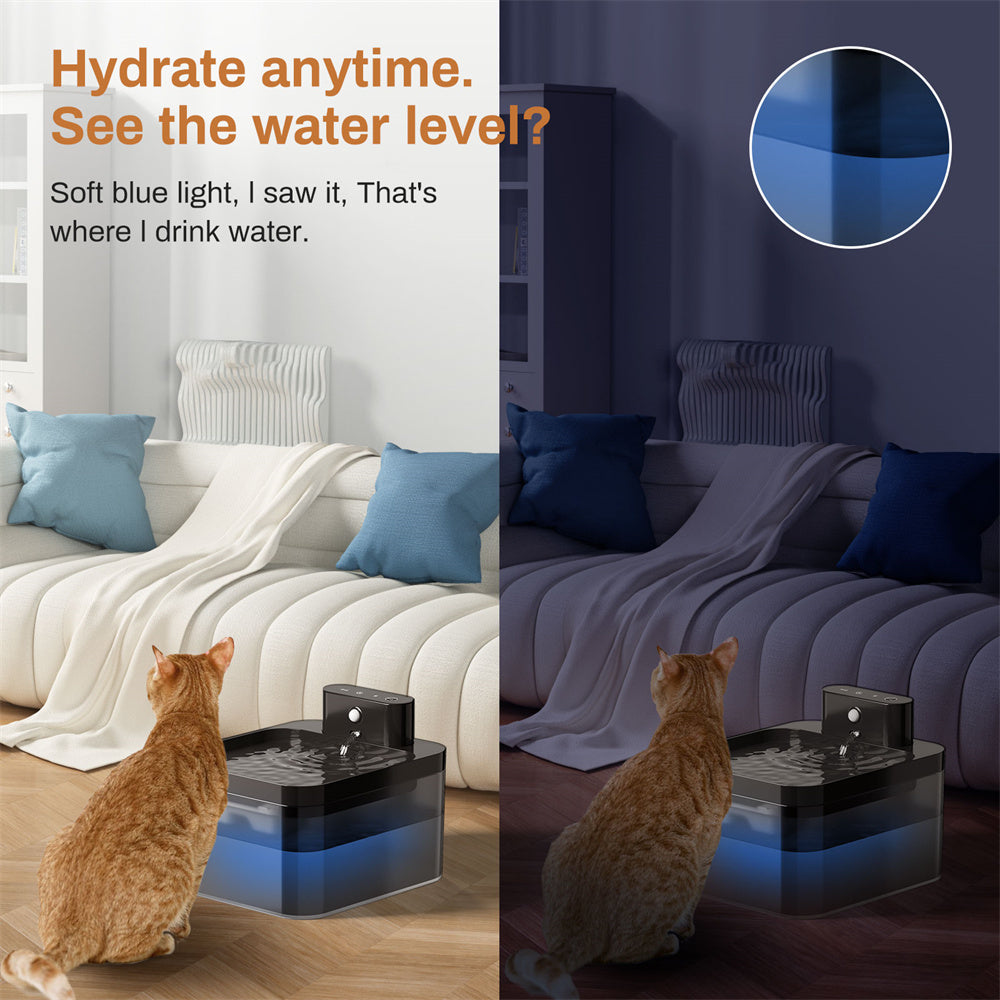 🐾 Automatic Cat & Dog Water Fountain (2.2L) | Silent & Battery Powered! 💧