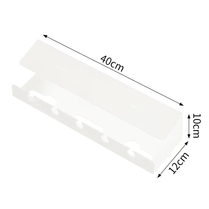 Heavy-Duty Under Desk Cable Management Tray | No-Drill Clamp Organizer