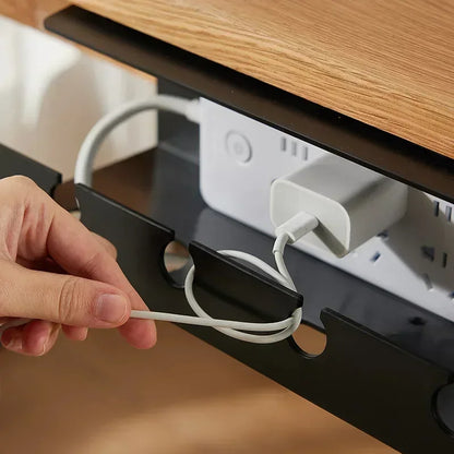 Heavy-Duty Under Desk Cable Management Tray | No-Drill Clamp Organizer
