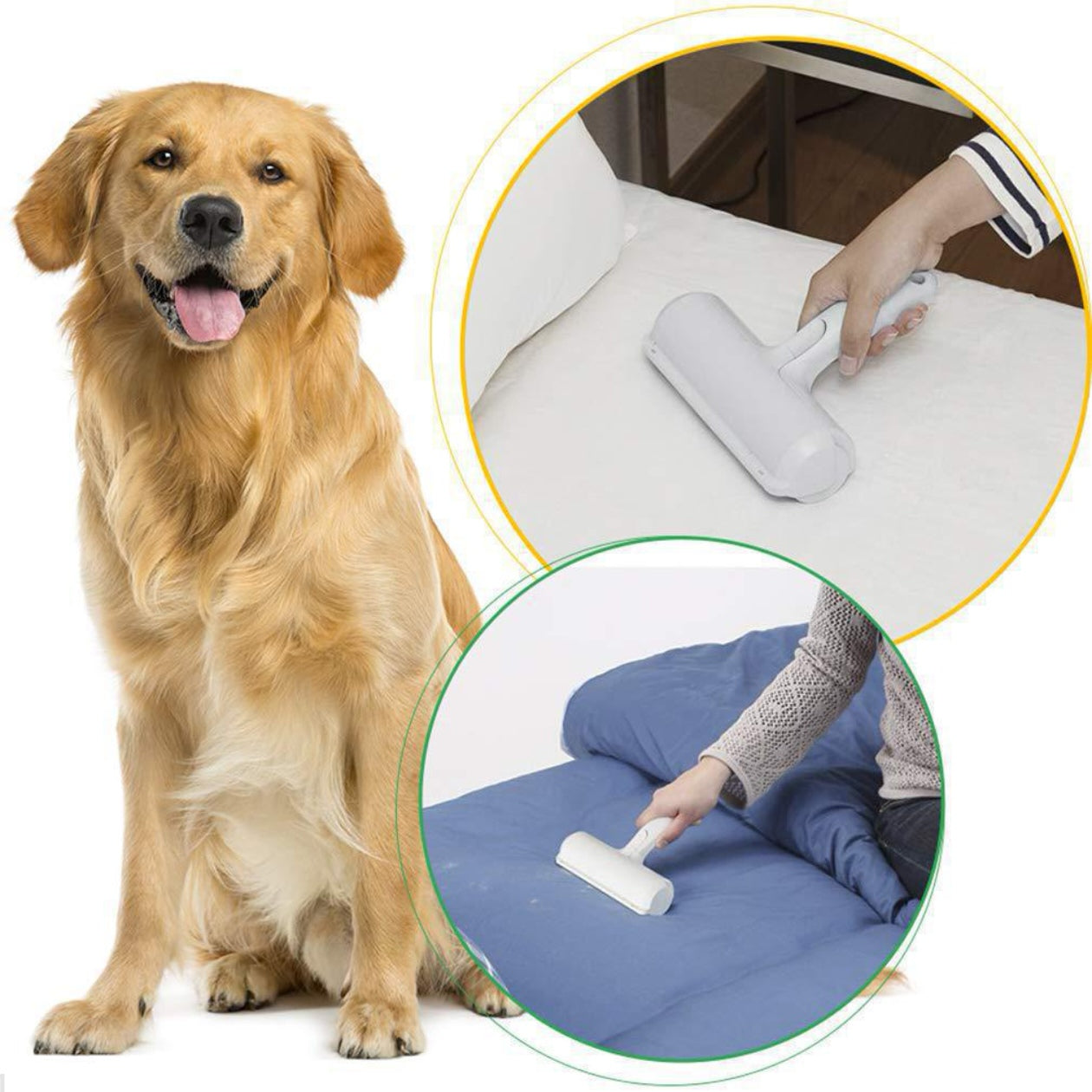 Professional Pet Hair & Lint Removal Roller | Reusable & Eco-Friendly 🐾