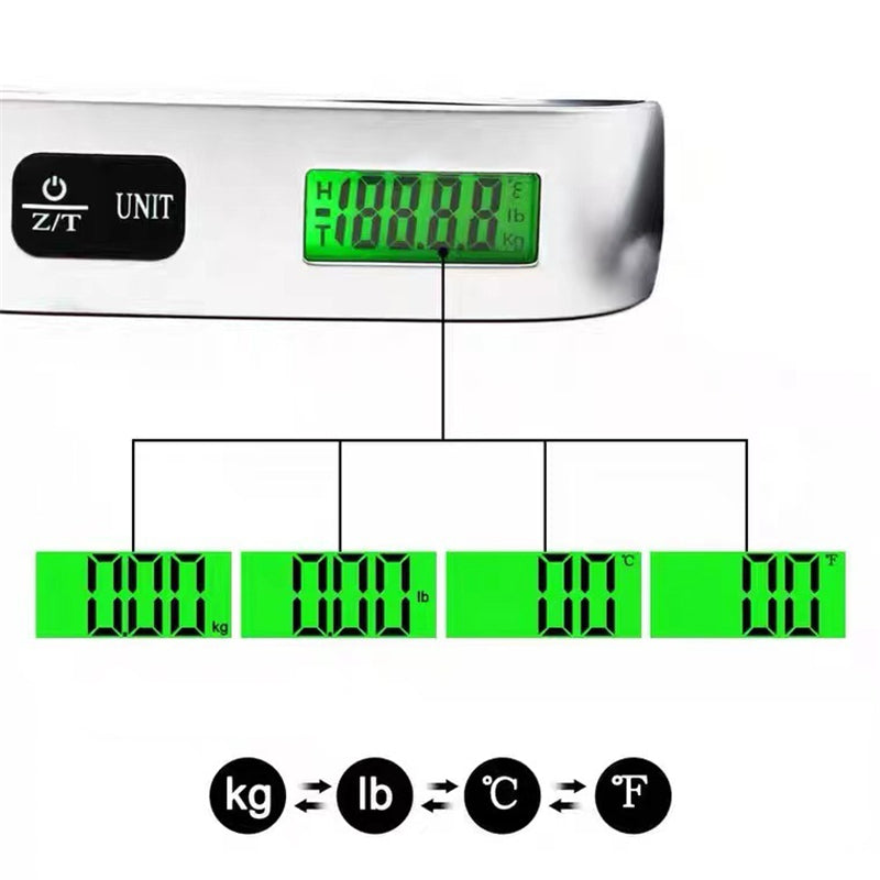50kg Digital Pocket Scale | Weight & Temperature Multi-Function