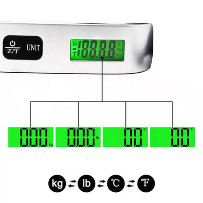 50kg Digital Pocket Scale | Weight & Temperature Multi-Function