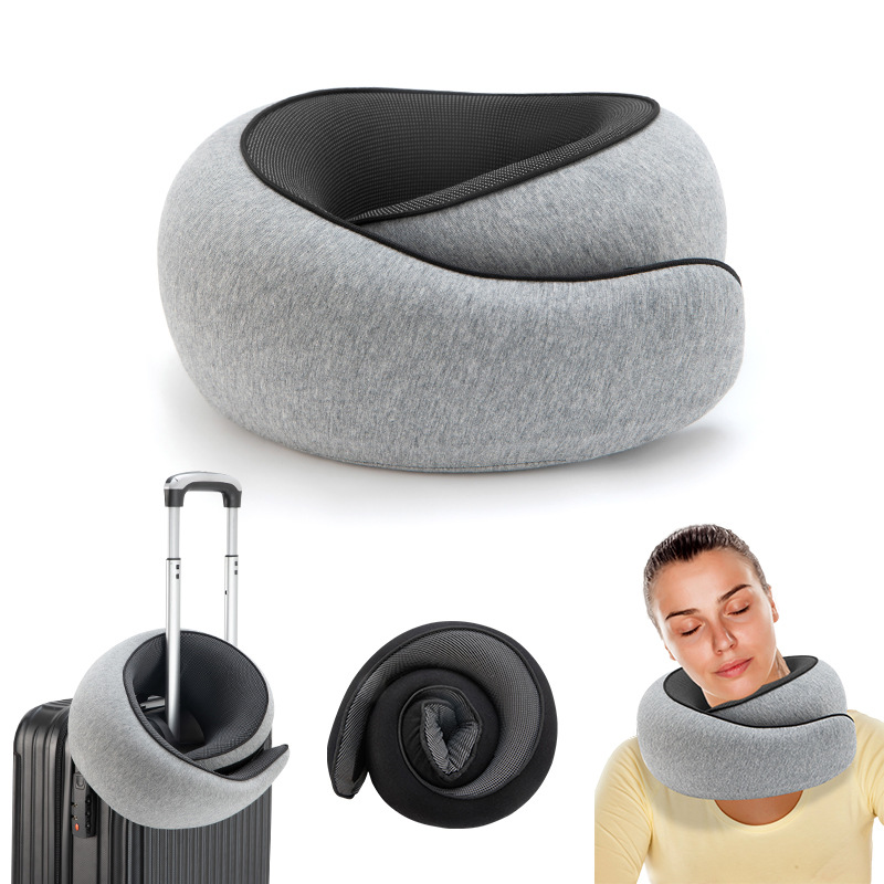 Memory Foam Snail Travel Pillow | Ergonomic Neck & Chin Support