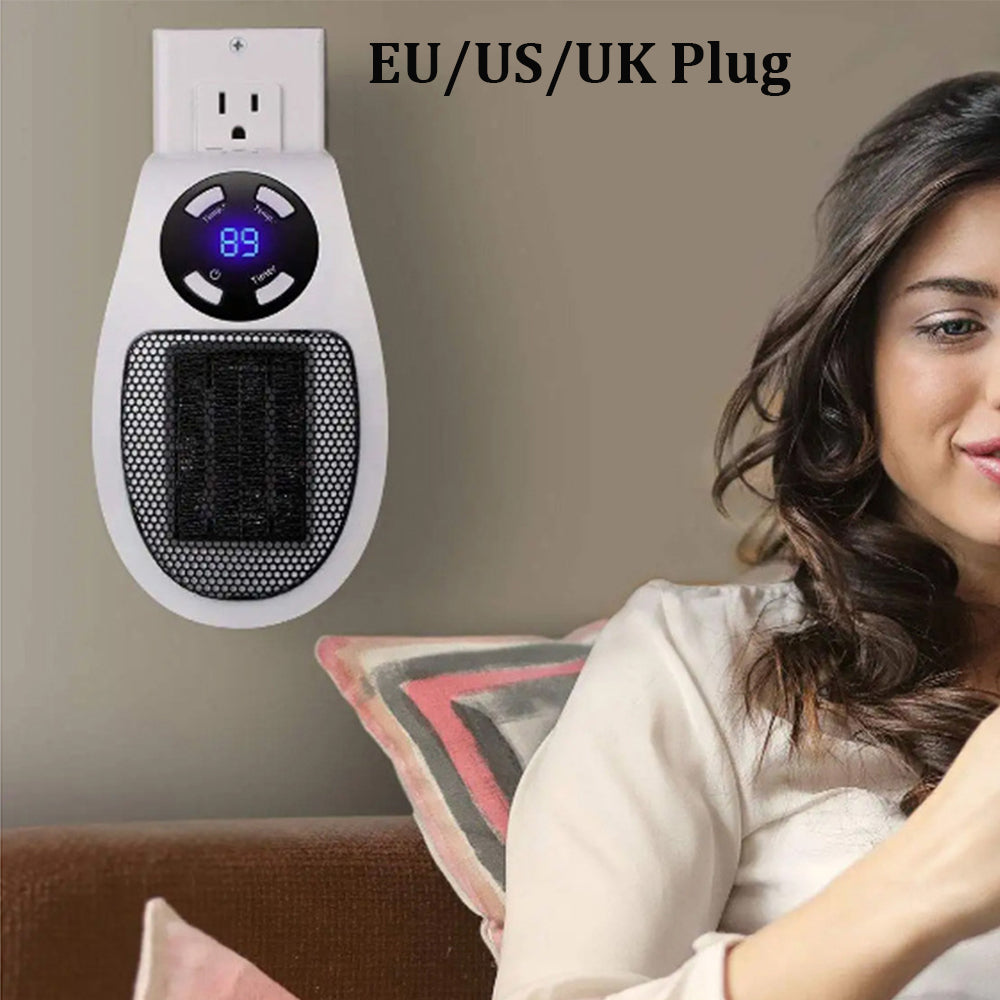500W Smart Ceramic Heater | Energy-Efficient Personal Radiator with Remote