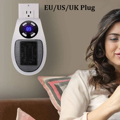 500W Smart Ceramic Heater | Energy-Efficient Personal Radiator with Remote