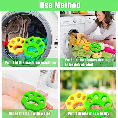 Ultimate Laundry Pet Hair Remover (4-Pack) | Eco-Friendly & Reusable 🐾