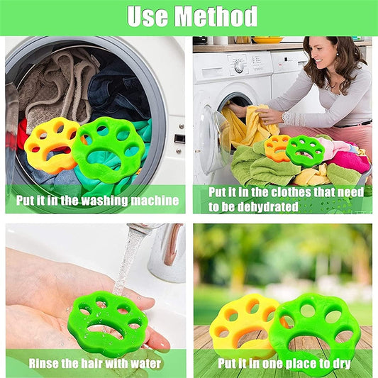 Ultimate Laundry Pet Hair Remover (4-Pack) | Eco-Friendly & Reusable 🐾