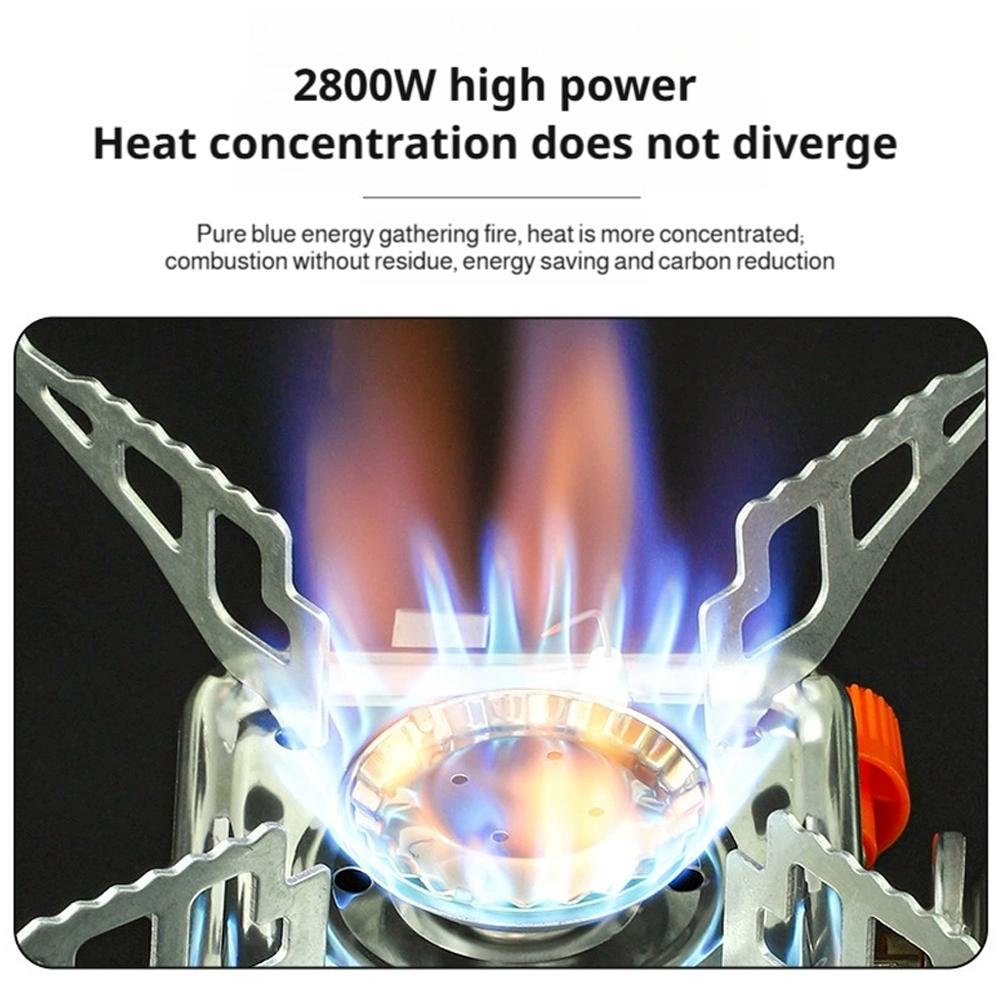 Foldable Camping Stove – Heavy Duty Stainless Steel Outdoor Gas Burner with Piezo Ignition