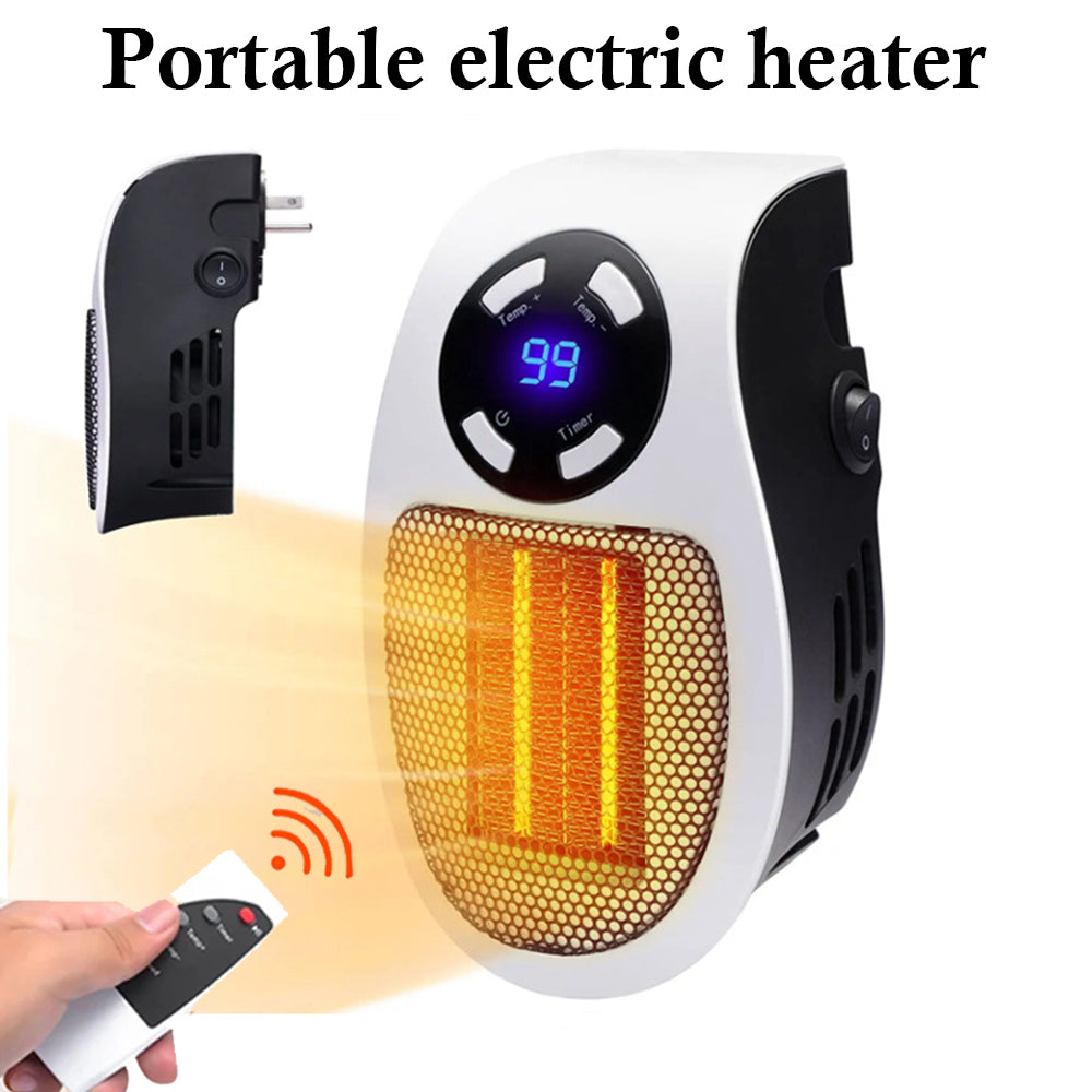500W Smart Ceramic Heater | Energy-Efficient Personal Radiator with Remote