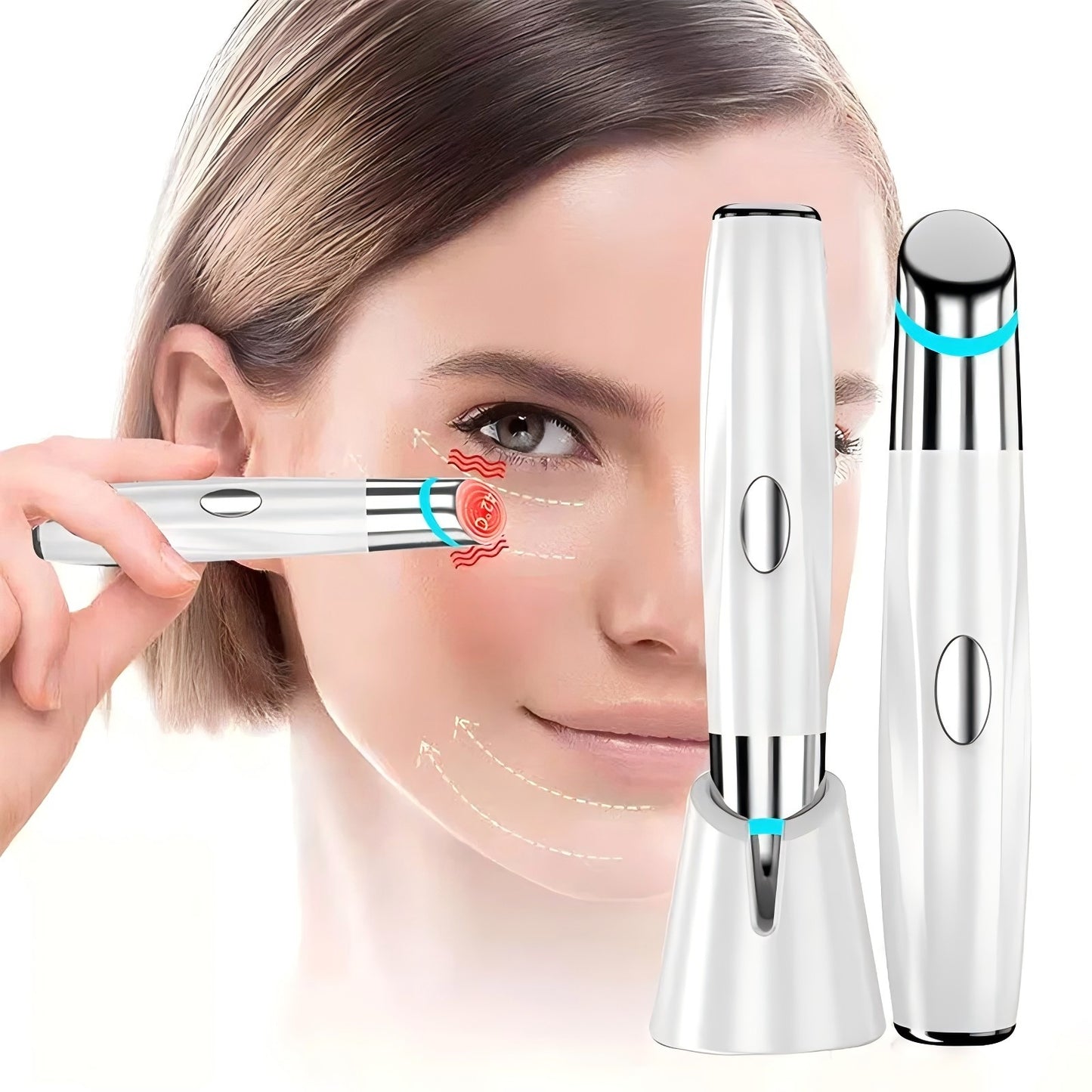 5-in-1 LED Eye Wand | Facial Massager & Light Therapy Device