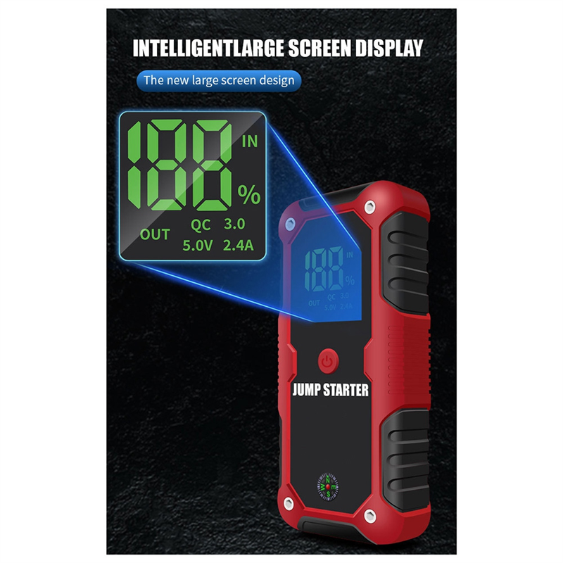 L36A Car Jump Starter – 2000A Peak 20,000mAh Portable Power Bank & Emergency Rescue Kit