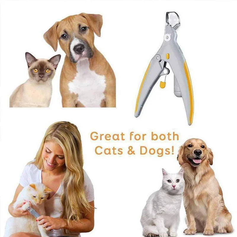 Precision LED Pet Nail Clippers – Professional Grade Stainless Steel 💎