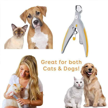 Precision LED Pet Nail Clippers – Professional Grade Stainless Steel 💎