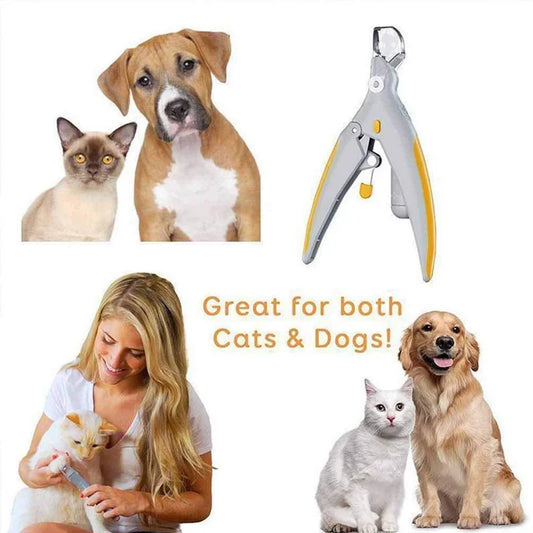 Precision LED Pet Nail Clippers – Professional Grade Stainless Steel 💎