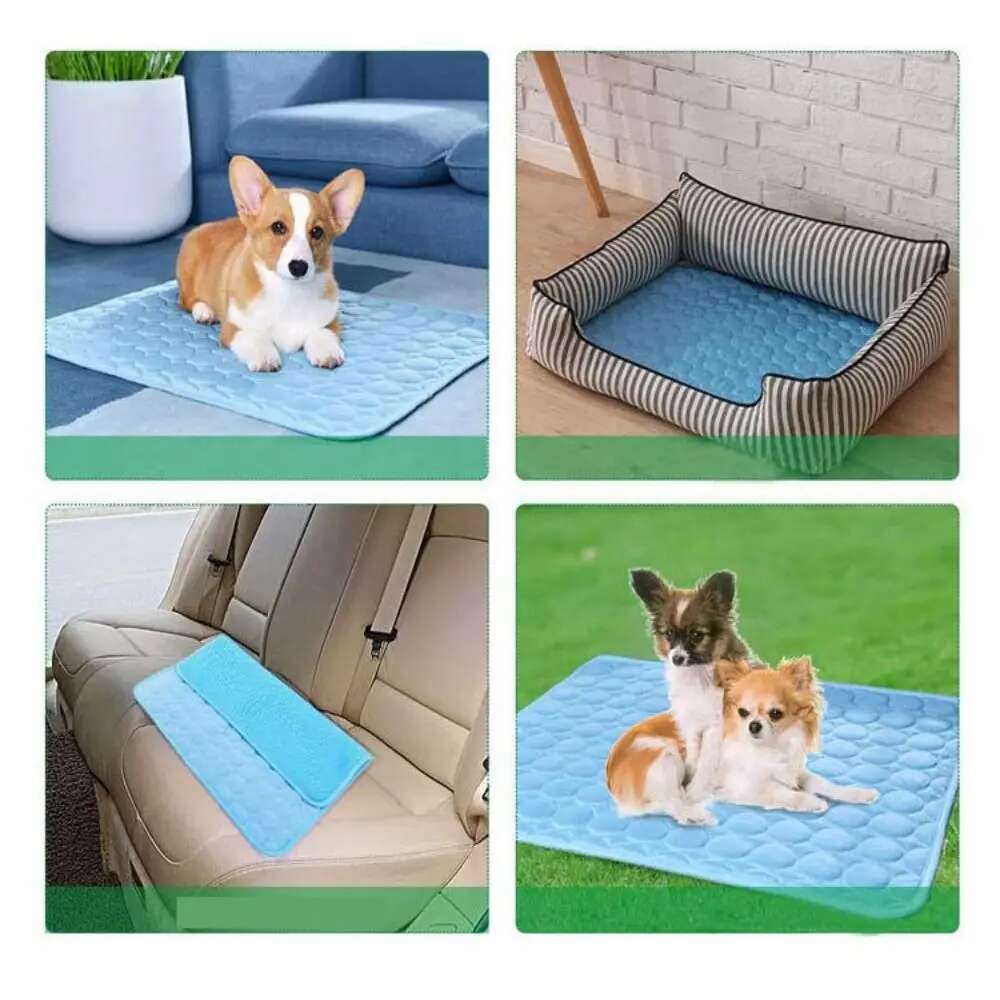 ☀️ Beat the Heat! Premium Pet Cooling Mat | Instant Relief for Dogs & Cats 🧊
