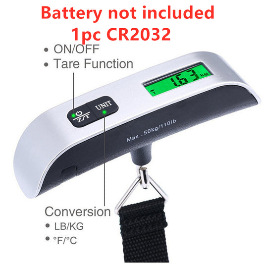50kg Digital Pocket Scale | Weight & Temperature Multi-Function